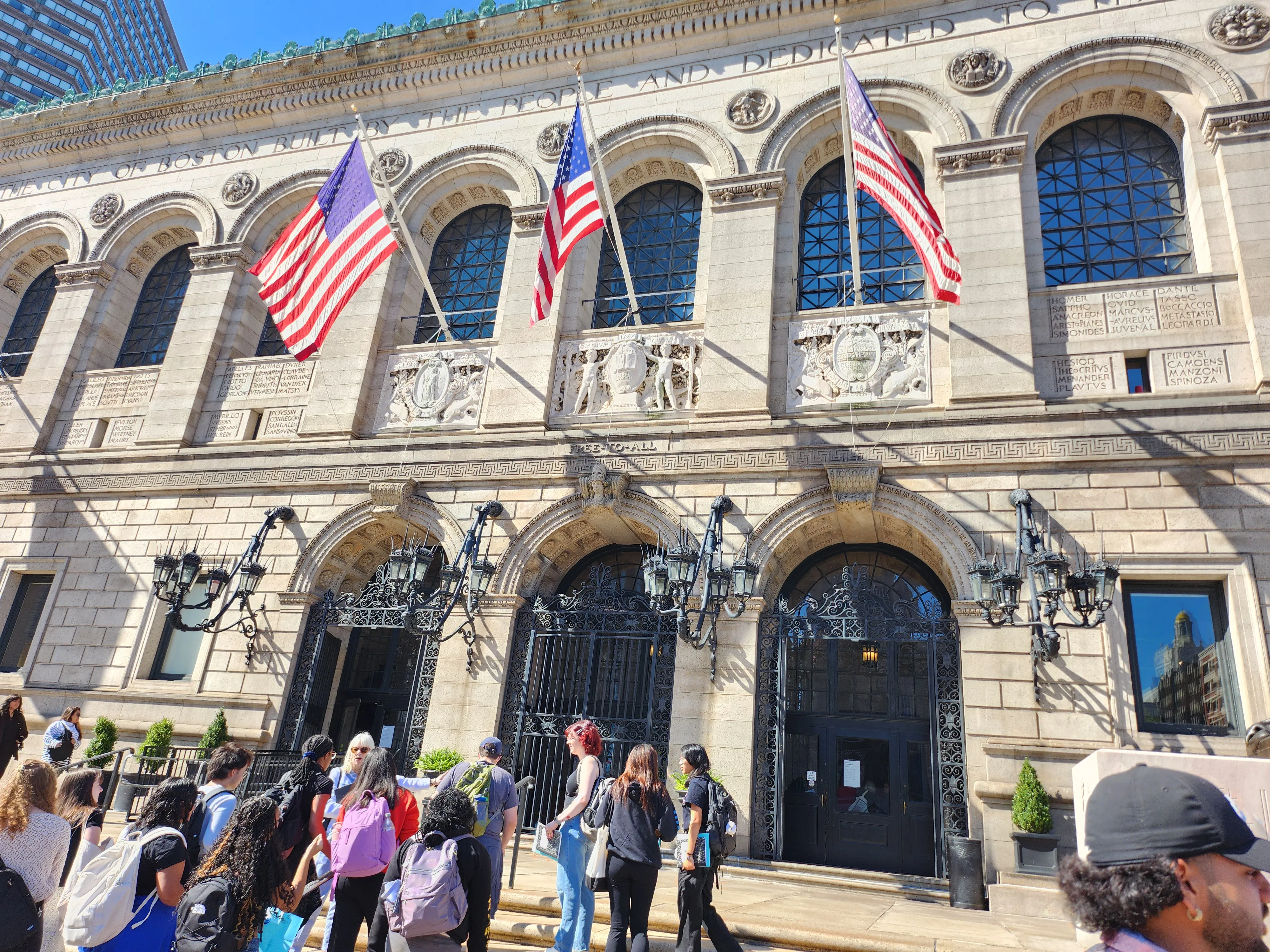 Boston Public Library Facade
