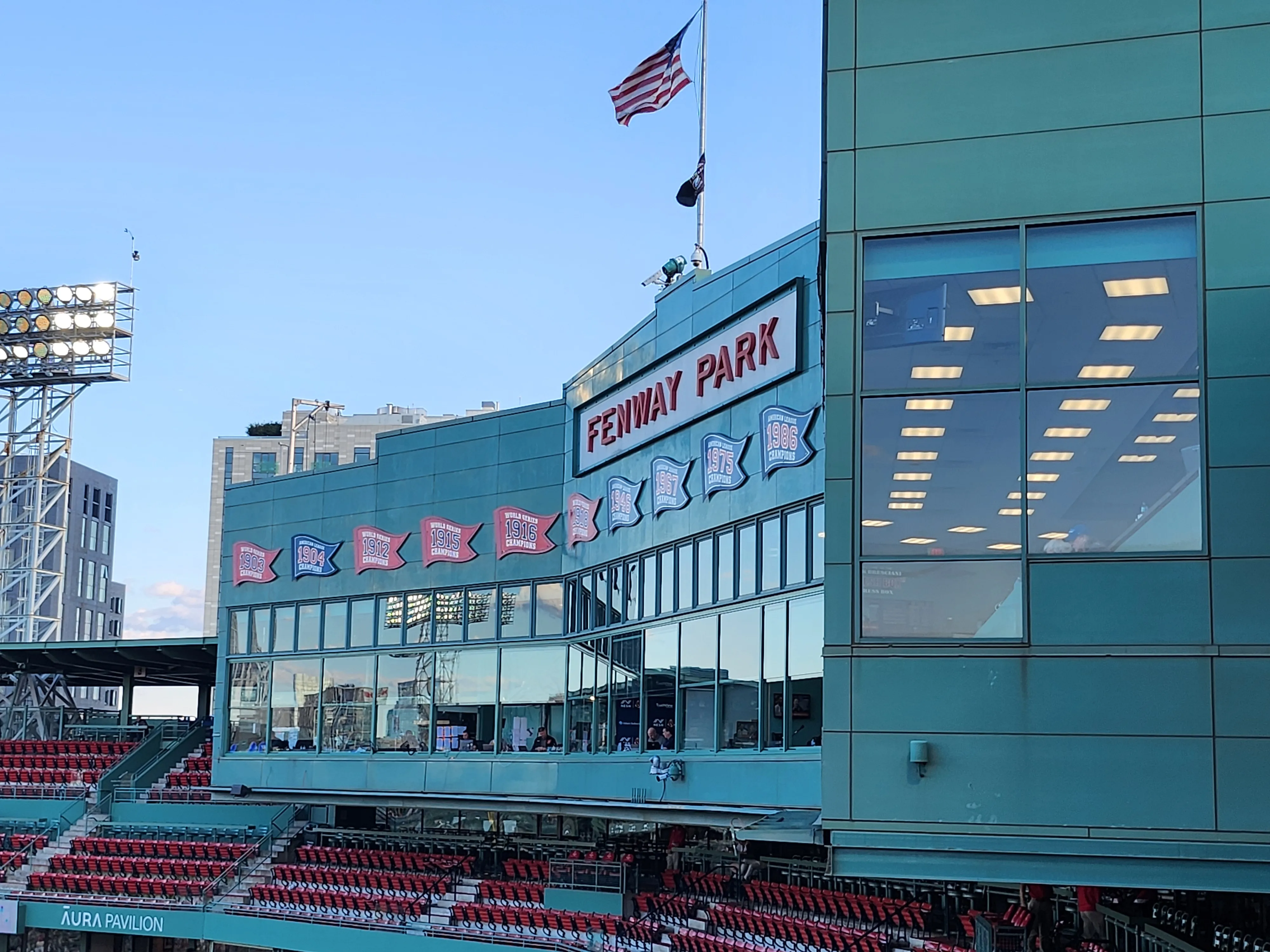 Fenway Park World Series Banners