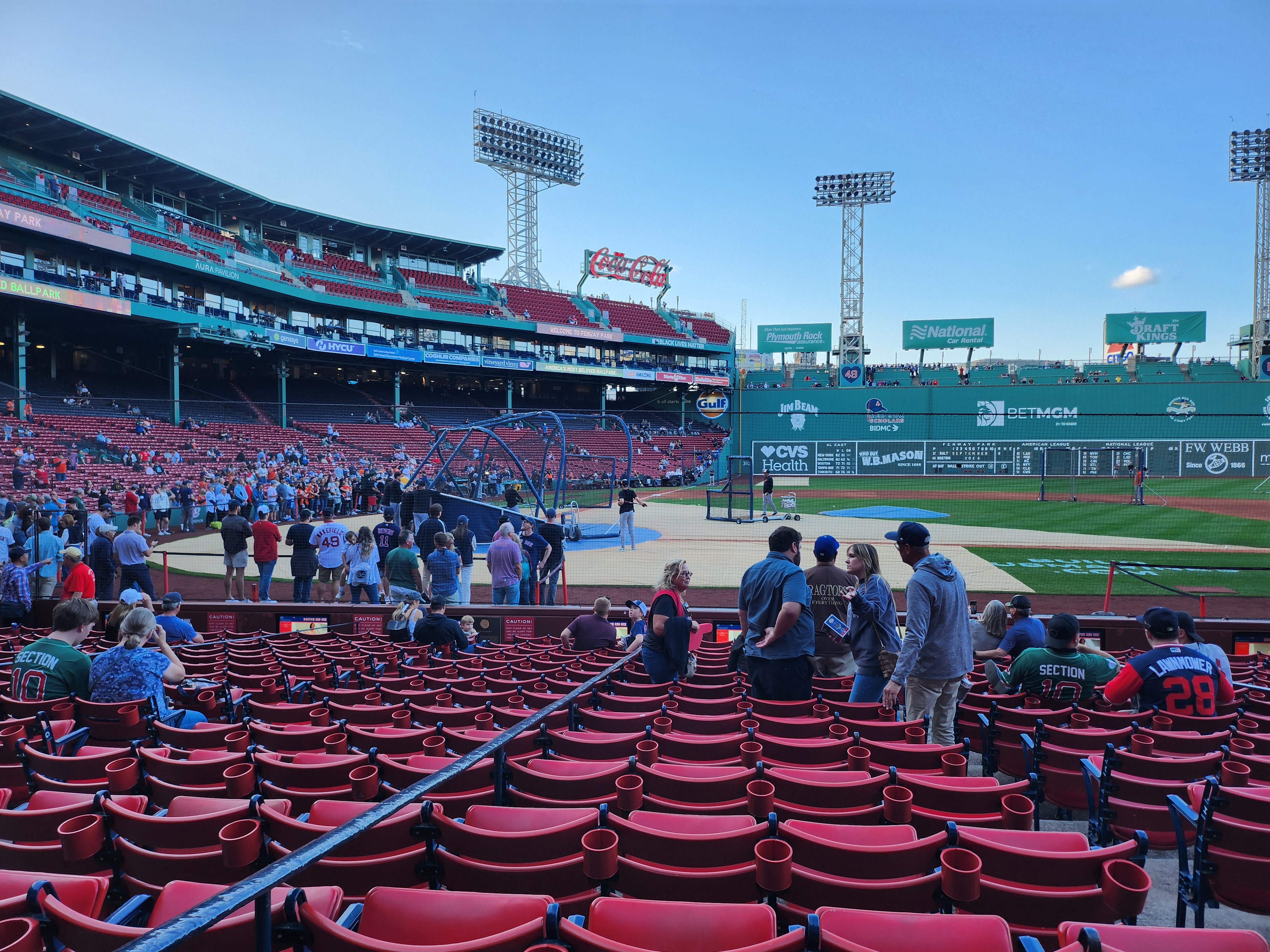 Fenway Park Green Monster Field Level