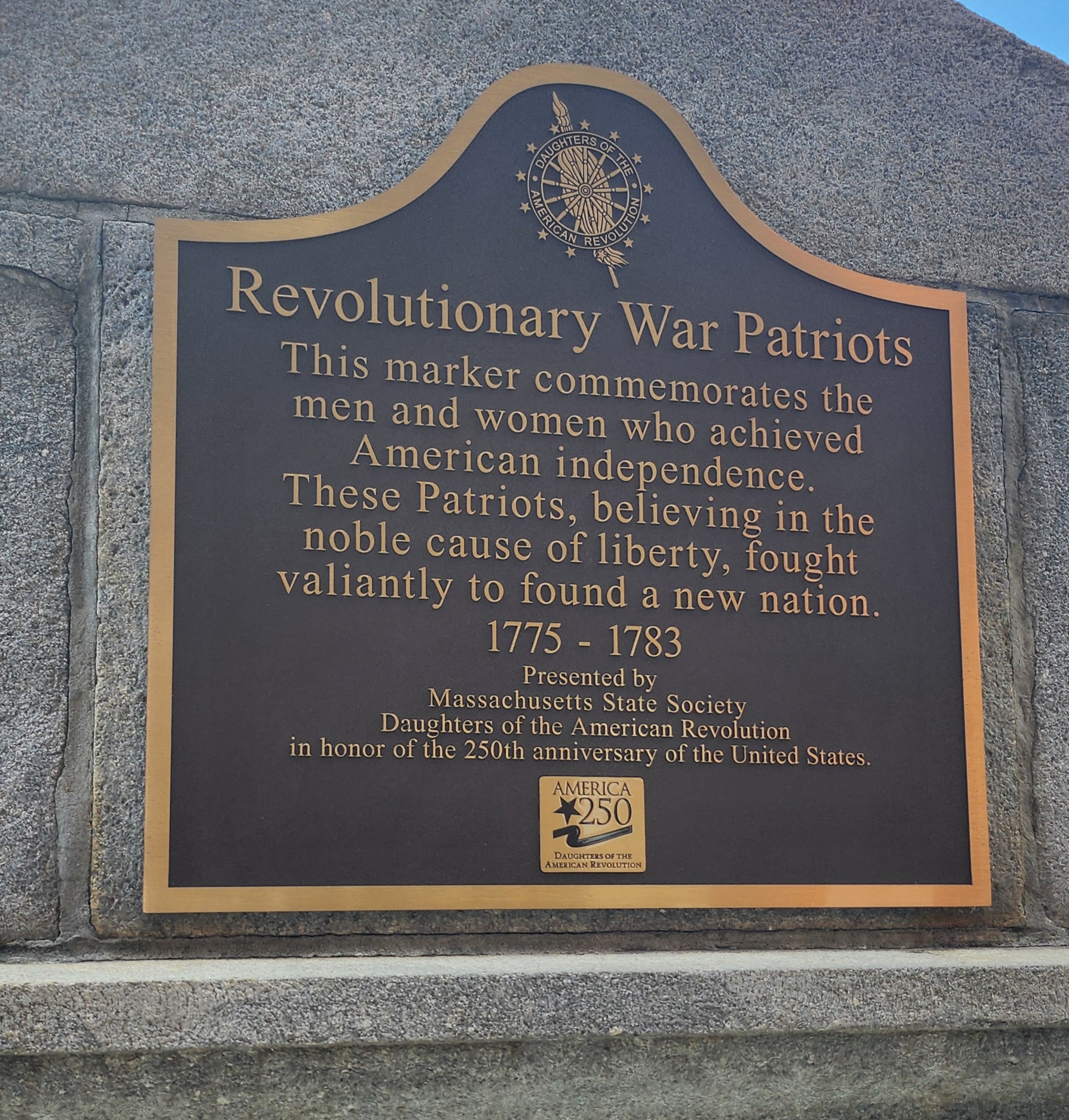 Revolutionary War Patriots Marker